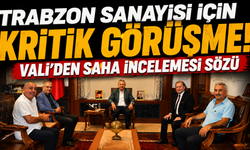 Trabzon sanayisi için kritik görüşme! Vali’den saha incelemesi sözü