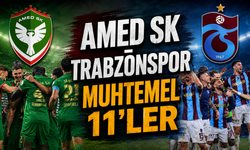 Amed SK Trabzonspor muhtemel 11 ller