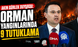 Akın Gürlek duyurdu: Orman yangınlarında 9 tutuklama