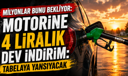 Motorine 4 liralık dev indirim: Tabelaya yansıyacak