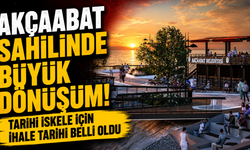 Akçaabat sahilinde büyük dönüşüm! Tarihi iskele için ihale tarihi belli oldu