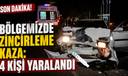 Bölgemizde zincirleme kaza: 4 kişi yaralandı