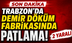 Trabzon'da Demir döküm fabrikasında patlama: 2 yaralı