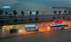 Giresun'da sağanak yağış Karadeniz Sahil Yolu'nu suyla doldurdu