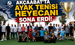 Akçaabat'ta Ayak Tenisi Heyecanı Sona Erdi! Şampiyonlar Kupalarını Aldı