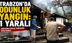 Trabzon'da odunluk yangın: 1 yaralı
