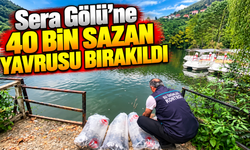 Sera Gölü’ne 40 bin sazan yavrusu bırakıldı