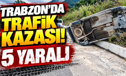 Trabzon'da trafik kazası: 5 yaralı