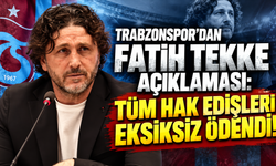 Trabzonspor’dan Fatih Tekke açıklaması: Tüm hak edişleri eksiksiz ödendi!