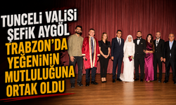 Tunceli Valisi Şefik Aygöl Trabzon’da Yeğeninin Mutluluğuna Ortak Oldu