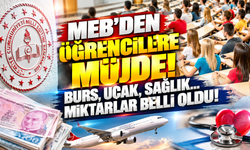 MEB’den öğrencilere müjde! Burs, uçak, sağlık… Miktarlar belli oldu