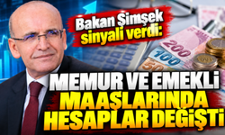 Bakan Şimşek sinyali verdi: Memur ve emekli maaşlarında hesaplar değişti