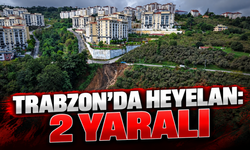 Trabzon'da heyelan: 2 yaralı