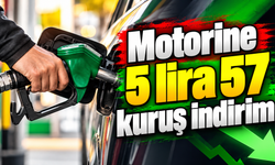 Motorine 5 lira 57 kuruş indirim