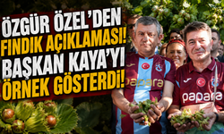 Özgür Özel'den fındık açıklaması! Başkan Kaya'yı örnek gösterdi