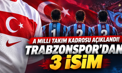 A Milli takım takım kadrosu açıklandı! Trabzonspor'dan 3 isim