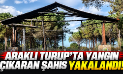 Araklı Turup’ta Yangın Çıkaran Şahıs Yakalandı!