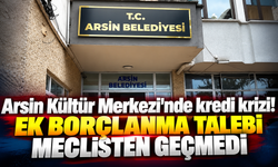 Arsin Kültür Merkezi’nde kredi krizi! Ek borçlanma talebi meclisten geçmedi