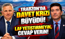 Trabzon'da davet krizi büyüdü! Başkan Kaya’nın “o arkadaş” sözlerine yanıt: “Laf yetiştirmeyin, cevap verin!”