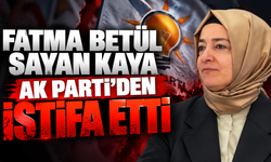 Fatma Betül Sayan Kaya AK Parti'den istifa etti