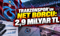 Trabzonspor'un net borcu: 2,9 milyar TL