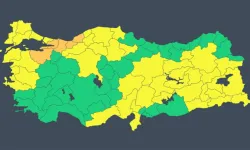 48 il için sarı ve turuncu uyarı