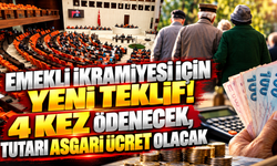 Emekli ikramiye sayısını 4'e, tutarı da asgari ücrete çıkartacak teklif Meclis'te!