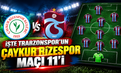 Rizespor - Trabzonspor muhtemel 11'ler