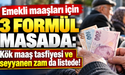 Emekli maaşları için 3 formül masada: Kök maaş tasfiyesi ve seyyanen zam da listede!