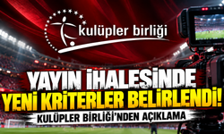 Kulüpler Birliği'nden yayın ihalesi açıklaması! Yeni kriterler belirlendi