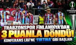 Trabzonspor Finlandiya'dan 3 puanla döndü! Konferans Ligi'ne 'Fırtına' gibi başladı