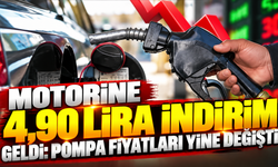 Motorine 4,90 lira indirim geldi: Pompa fiyatları yine değişti