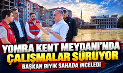 Yomra Kent Meydanı Projesi’nde Çalışmalar Sürüyor! Başkan Bıyık Sahada İncelemelerde Bulundu