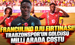 Franculino Dju fırtınası! Trabzonspor'un golcüsü milli arada coştu