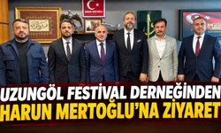 Uzungöl festival derneğinden Ak Parti Rize Milletvekili Harun Mertoğlu'na ziyaret