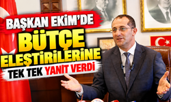Başkan Ekim'de bütçe eleştirilerine tek tek yanıt verdi