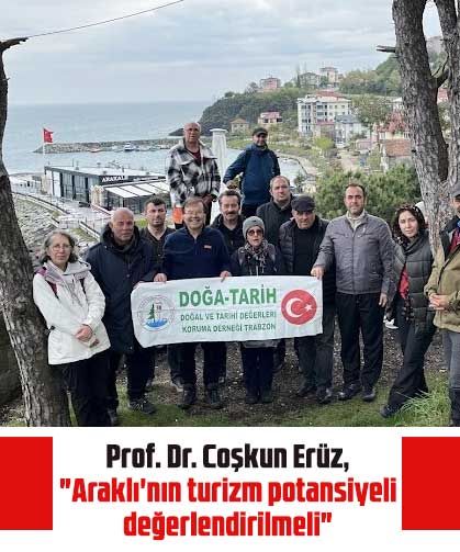 Prof. Dr. Coşkun Erüz: "Araklı'nın turizm potansiyeli değerlendirilmeli"