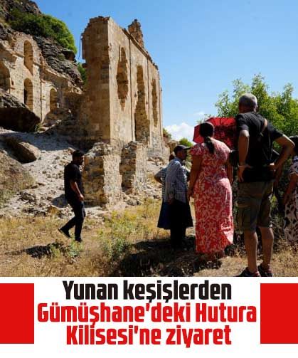 Yunan keşişlerden Gümüşhane'deki Hutura Kilisesi'ne ziyaret