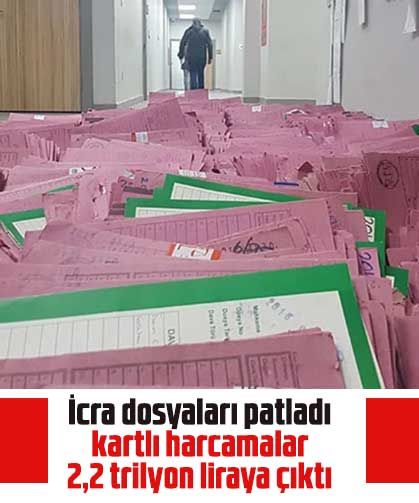 İcra dosyaları patladı, kartlı harcamalar 2,2 trilyon liraya çıktı
