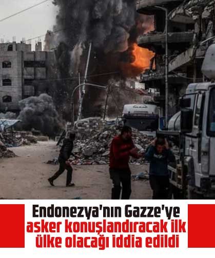 Endonezya'nın Gazze'ye asker konuşlandıracak ilk ülke olacağı iddia edildi