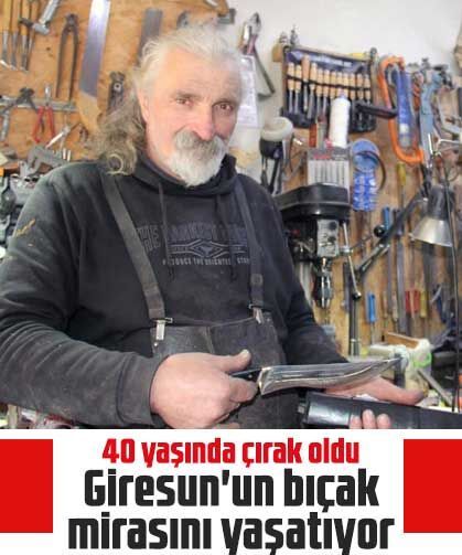 40 yaşında çırak oldu, Giresun'un bıçak mirasını yaşatıyor