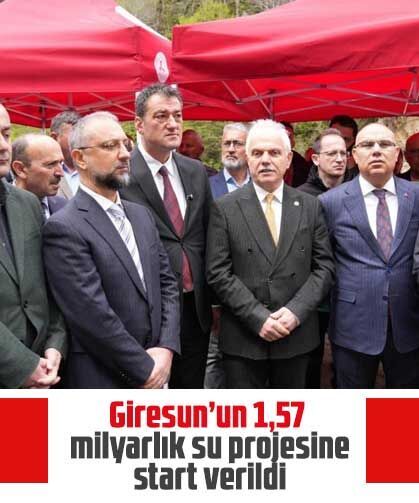 Giresun’un 1,57 milyarlık su projesine start verildi