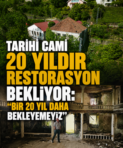 Tarihi cami 20 yıldır restorasyon bekliyor: "Bir 20 yıl daha bekleyemeyiz"