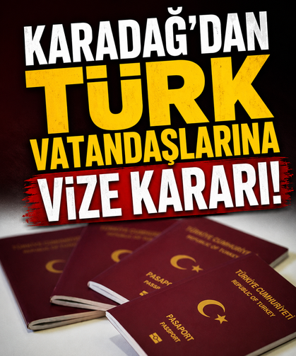 Karadağ'dan Türk vatandaşlarına vize kararı