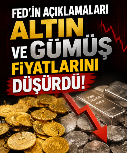 Fed'in açıklamaları altın ve gümüş fiyatlarını düşürdü