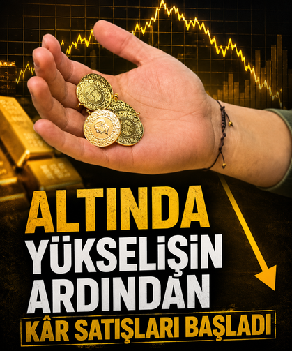 Altında yükselişin ardından kâr satışları başladı
