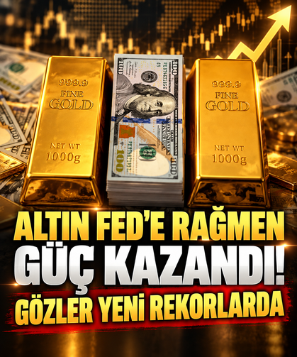 Altın Fed’e rağmen güç kazandı! Gözler yeni rekorlarda