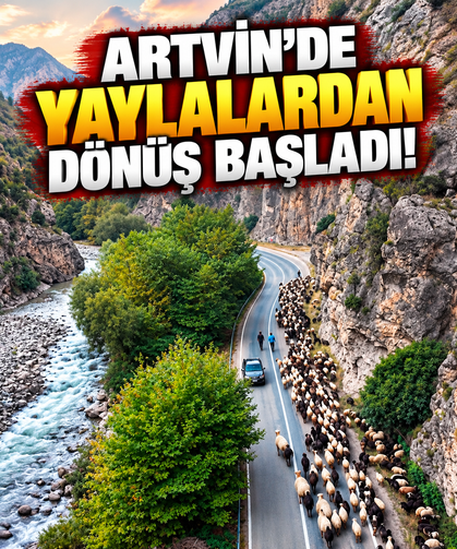 Artvin'de yaylalardan dönüş başladı