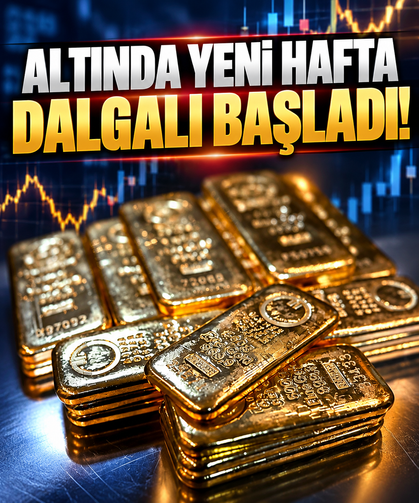 Altın yeni haftaya dalgalı seyirle başladı