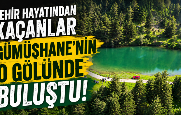 Şehir hayatından kaçanlar Gümüşhane'nin o gölünde buluştu